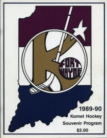 Fort Wayne Komets 1989-90 game program