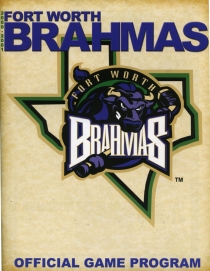 Fort Worth Brahmas 2000-01 game program