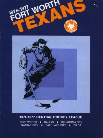 Fort Worth Texans 1976-77 game program