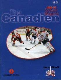 Fredericton Canadiens 1996-97 game program
