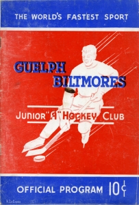 Guelph Biltmores 1949-50 game program