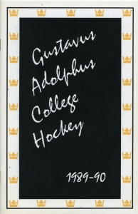 Gustavus Adolphus College 1989-90 game program