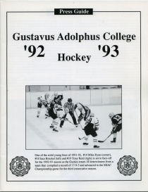 Gustavus Adolphus College 1992-93 game program