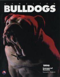 Hamilton Bulldogs 1996-97 game program