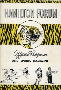 Hamilton Tiger Cubs 1953-54 game program