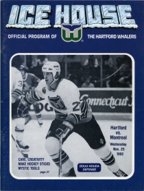 Hartford Whalers 1992-93 game program