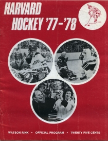 Harvard University 1977-78 game program