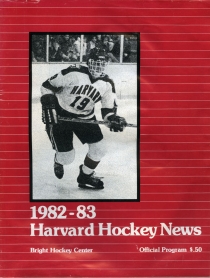 Harvard University 1982-83 game program
