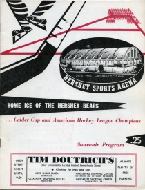Hershey Bears 1958-59 game program