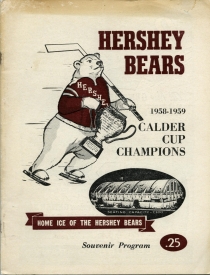 Hershey Bears 1959-60 game program