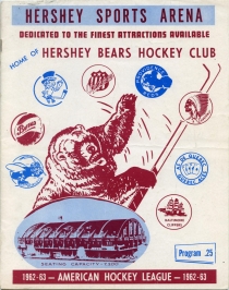Hershey Bears 1962-63 game program