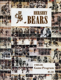 Hershey Bears 1985-86 game program