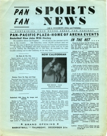 Hollywood Wolves 1946-47 game program