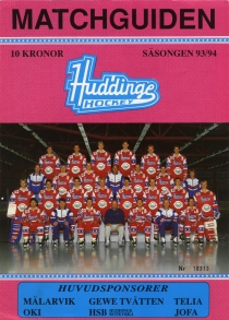 Huddinge IK 1993-94 game program