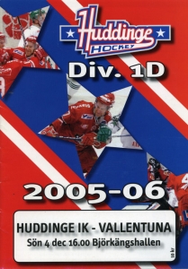Huddinge IK 2005-06 game program