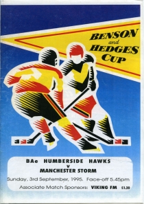 Humberside Hawks 1995-96 game program