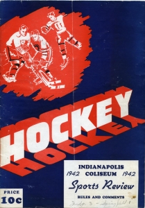 Indianapolis Capitals 1941-42 game program