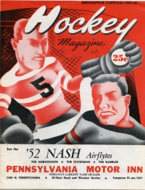 Indianapolis Capitals 1951-52 game program