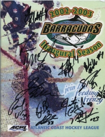 Jacksonville Barracudas 2002-03 game program