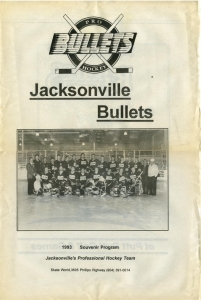 Jacksonville Bullets 1993-94 game program