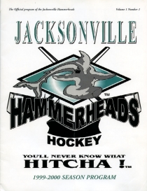 Jacksonville Hammerheads 1999-00 game program