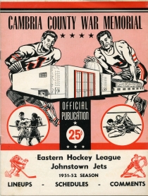 Johnstown Jets 1951-52 game program