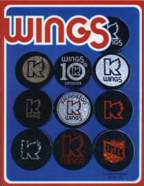 Kalamazoo Wings 1986-87 game program