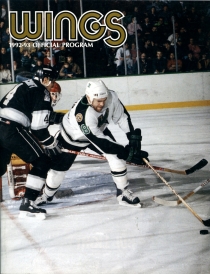 Kalamazoo Wings 1992-93 game program