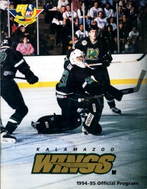 Kalamazoo Wings 1994-95 game program