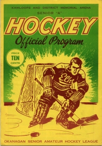 Kamloops Elks 1953-54 game program