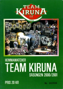 Kiruna IF 2000-01 game program