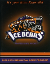 Knoxville Ice Bears 2002-03 game program