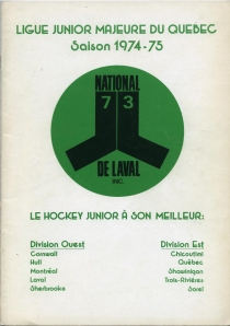 Laval National 1974-75 game program