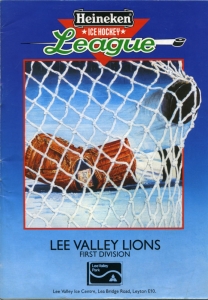 Lee Valley Lions 1986-87 game program
