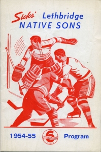 Lethbridge Native Sons 1954-55 game program
