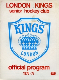 London Kings 1976-77 game program