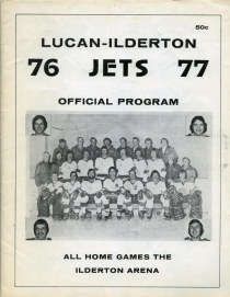 Lucan-Ilderton Jets 1976-77 game program