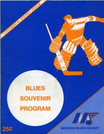 Madison Blues 1976-77 game program