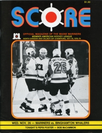 Maine Mariners 1980-81 game program