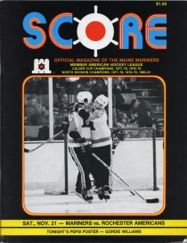 Maine Mariners 1981-82 game program