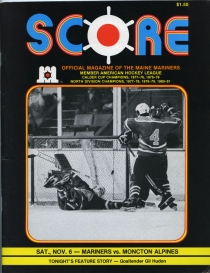 Maine Mariners 1982-83 game program