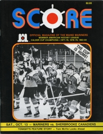 Maine Mariners 1984-85 game program