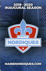 Maine Nordiques 2019-20 game program