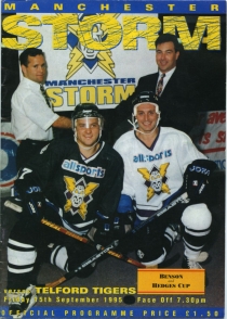 Manchester Storm 1995-96 game program