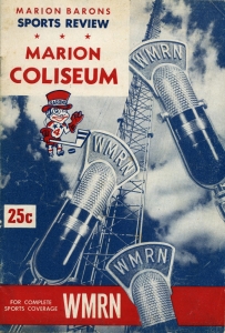 Marion Barons 1953-54 game program