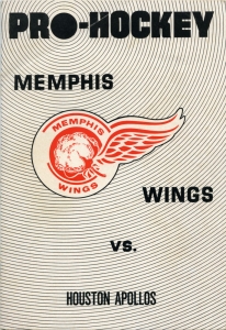 Memphis Wings 1966-67 game program