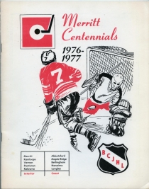 Merritt Centennials 1976-77 game program