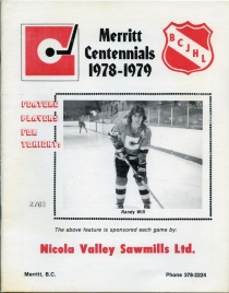 Merritt Centennials 1978-79 game program