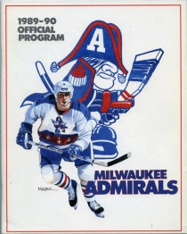 Milwaukee Admirals 1989-90 game program
