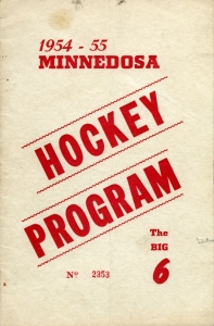 Minnedosa Jets 1954-55 game program